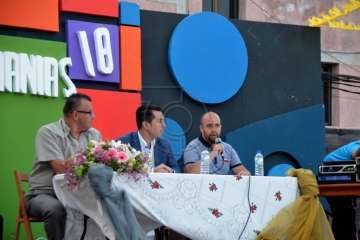 El edil Ramos pregona las fiestas del Carmen de La Medianía (Foto Francisco Javier Santana)